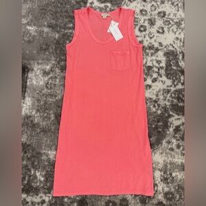 J CREW Neon Pink XXS T-Shirt Dress NWT